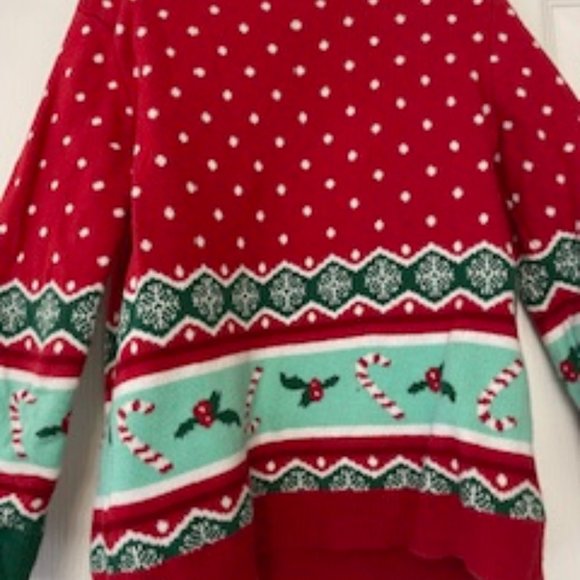 Spread Disney Magic: Festive 4T Mickey Sweater with Candy Canes - Picture 4 of 5
